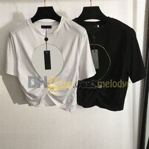 レディースクロップティーカラーラインストーンプリント半袖トップサマー通気性丸い首Tシャツレディースデザイナースウェットシャツ