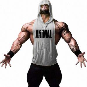 animal Brand Clothing Bodybuilding Fitn Men Gym Tank Top Workout The Print Vest Stringer Sportswear Undershirt 62Cb#