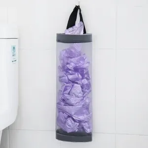 Storage Bags Household Portable Kitchen Garbage Bag Round Sundries Wall Hanging Finishing Convenient Extraction Box Supplies