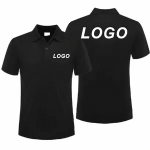 men's Breathable Lapel Short-Sleeved Polo Shirt Mass Customizati Printing Embroidery Logo Casual Comfortable Summer Shirt Top s3ek#