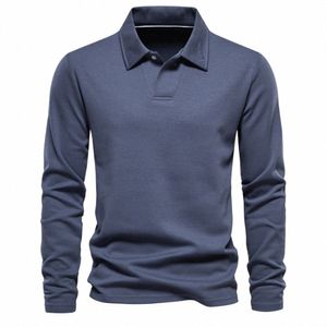 vårbroderi polo t -shirt för män lg ärmar casual mäns sociala polo skjortor lyx golf skjorta herres designer kläder w9da#