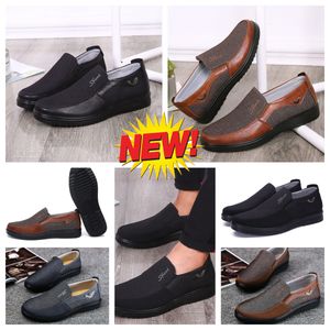 Casual Shoes Gai Men Black Brown Shoes Point Toe Party Banquet Business Suit Mens Designer Minimalister Handla skonstorlek 38-50 EUR