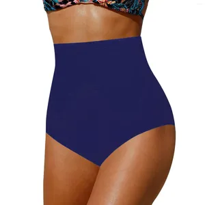 Roupa de banho feminina cintura alta biquíni bottoms tankini shorts de natação terno molhado feminino