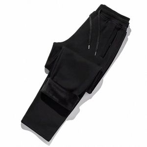 Neue Herren Winter warme Wärmehosen gerade athletisches Fleece auskleidet dicke Hosen Lose Sport Jogges Gymnastik Jogginghose FI 2022 78TX##