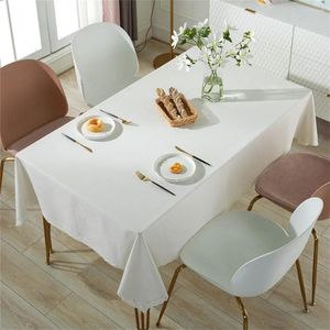 Table Cloth Rectangular Tablecloth Cotton Linen Household Solid Color Lace Edge Coffee Desk Dining Cover Towel