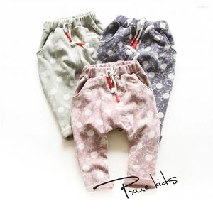 Trousers Kids Paded Pants Boys Girl Plus Velvet Thick Warm Autumn Winter Cotton Outer Wear Sport Casual Children Clothes