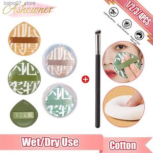 Spuges Applicati Cotton Cotton Air Cushion Cushion Makeup Sponge Set Wet Dry XL Power Bub Fondate Confereale Sponge Strumento per il trucco del viso Q240325