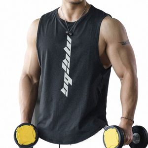 fitn Men's Tank Sports Tops colete Gym Exercise Sleevel Shirts, Men's Loose, Basketball Running, New, Summer,Vest 2024 Z9FE#