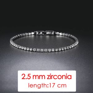 Bracelets de tênis Cadeia para mulheres moda pequena pulseira cúbica de diamante Cristal Cristal rosa dourado colorido festas de casamento jóias de presente 176