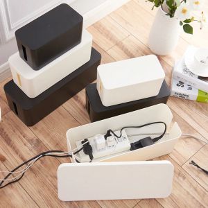 Bins Plastic Wire Storage Box Power Line Storage CasesJunction Box Cable Tidy Storage Box Household Necessities Home Organizer