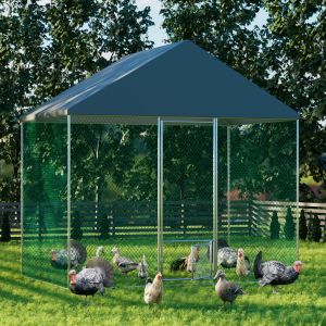 Accessories Poultry Chicken Coop Hen House Hutch Backyard Run Nesting Box Outdoor Cage