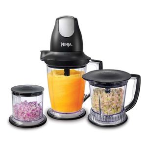 Ninja QB1004 Mixer/food Dispenser with 450 Watt Base, 48 Kettle, 16 Chopped Bowl 40 Ounce (approximately 1134.0 Milliliters) Milkshake, Smoothie, and