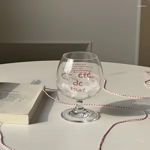 Bicchieri da vino Bicchiere francese Bantam Bicchiere d'acqua creativo per la casa Caffè freddo Brandy rosso Whisky