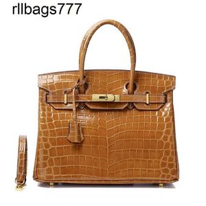 جلدية أصلية BK Fashion Handbag Family Crocodile نمط واحد