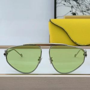 Mode Randlose Sonnenbrille für Männer LW 40108U und Frauen Persönlichkeit Luxus Marke Designer Klassische Gradienten Legierung Pilot Sonnenbrille UV400