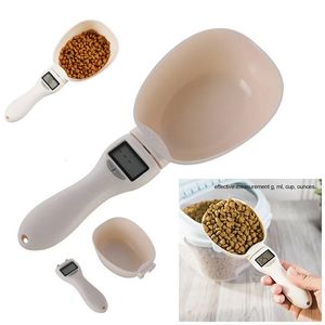 Pet Food Scale LCD Electronic Precision Weighing Tool Dog Cat Feeding Measuring Spoon Digital Display Kitchen 240325