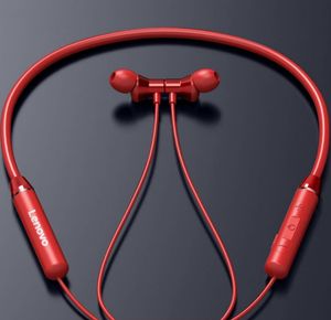 Nyaste HE05 Bluetooth 5.0 Trådlös magnetiska halsband som kör sportörlur Earplug med vattentät brusavbrott för Android iOS -surfplatta