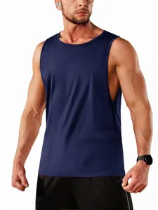 tacvasen Cott Fitn Wide-Armhole Muscle TANK TOPS Sleevel T-shirts Mens Gym Workout Trainning Vests Casual Tee Shirt Tops s1Np#