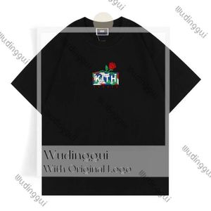 Kith T-shirt Designer Homens Tops Mulheres Kith Casual Mangas Curtas SESAME STREET Tee Vintage Moda Roupas Tees Outwear Tee Top Oversize Homem Shorts Kith Camisa 242