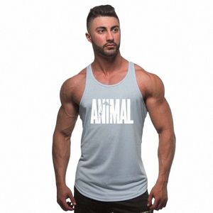 Homens Musculação Stringer Tank Tops Gym Workout SportsWear Undershirt 2018 New Running Men Vest Tanks Fitn Vest i3BU #