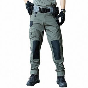 Spodnie Cargo Men Army Training Polegie taktyczne Multi Pockets wodoodporne odporne na zużycie swobodne spodnie Man G72V#