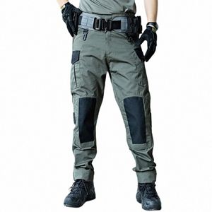 Pantaloni cargo da uomo Army Training Pantaloni tattici militari Multi tasche Pantaloni impermeabili resistenti all'usura Pantaloni casual da lavoro G72V #