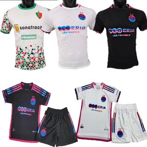 Spelarversion 2023 2024 2025 Algeriet Special Pink Soccer Jerseys Mahrez argelia 23 24 25 Atal Feghouli Brahimi Slimani Bounedjah Belaili Man Kid Kit Football Shirt