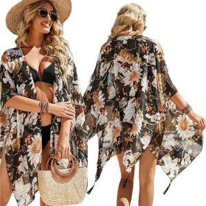 Parei da donna top bohemien con nappe sciolte costumi da bagno da spiaggia bikini kimono cardigan costume da bagno costumi da bagno da vacanza 24325