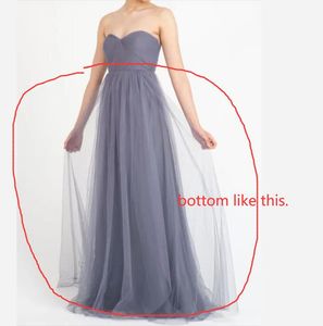 Custom Made Bridesmaid Dresses 2024 Pleats Tulle Strapless Floor Length