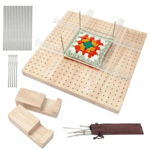 Crafts Granny Squares Blocking Board Kit Wooden Crochet Blocking Board For Sewing Quilting Excellent Gifts For Knitting Crochet