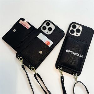 Designer-Crossbody-Karten-Geldbörsen-Handyhüllen für iPhone 14 13 12 11 Pro Max 14promax 13promax Luxus-Handtaschen-Leder-Handyhülle