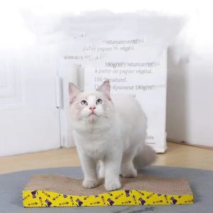 Scratchers Cat Toys Pet Cat Scratching Board Corrugated Cardboard Pad Grinding Nails Interactive Protecting Furniture Cats Scratcher Toy