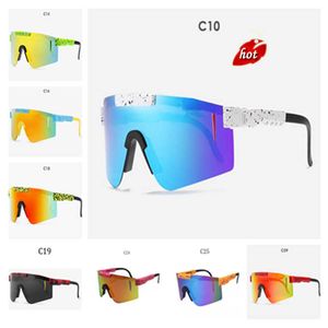 Radfahren Sonnenbrillen Outdoor Brillen Sport Polarisierte Fahrbrillen Männer Frauen MTB Rennrad Ski Glassesbov4 Rote Linse Tr90 Rahmen Uv400 Schutz Pits-01 XKTX