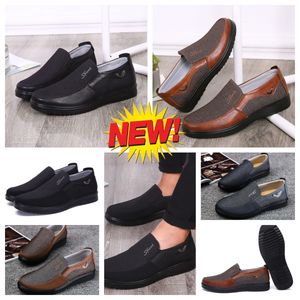 Casual shoes GAI Mens Black Brown Shoe Point Toes partys banquet Business suit Men designers Minimalists Breathables Shoe sizes EUR 38-50