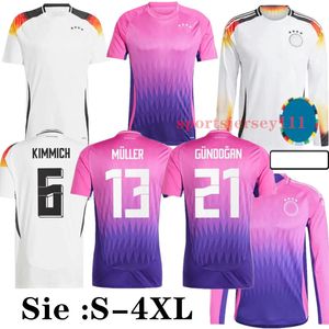 2024 2025 Niemcy Domowe koszulki piłkarskie Hummels Kroos Gnabry Werner Draxler Reus 24 25 Muller Gotze Men Long Sleeves Football Shirts S-4xl