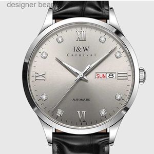 Wristwatches Luxury Brand I W Mens January NH36A SIIO Automatic Mechanical Diamond Diamond Watch C555C24410