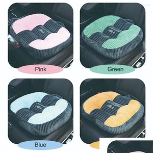 Car Seat Covers Ers Comfortable P Chair Cushion Filled With Soft Pad Solid Color Square Office Cushions Outdoor Drop Delivery Automobi Otorp