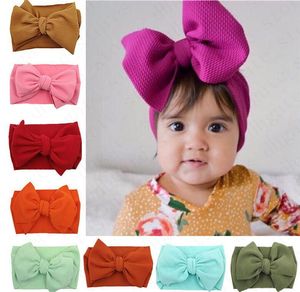 Faixa de cabelo larga grande envoltório ins sólido meninas crianças arco elástico bandana hairbands envolve 30 cores recém-nascidos turbante infantil bebê hairband hairwra giqo