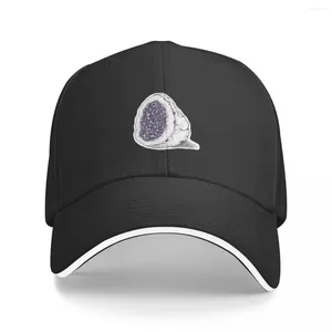 Ball Caps Purple Geode Baseball Cap Big Size Hat Cute Women Beach Fashion Men's