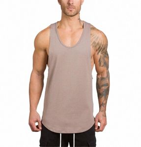 muscleguys Brand clothing Men Bodybuilding and Fitn Stringer Tank Top male gyms Vest sportswear Undershirt workout Singlets y0OZ#