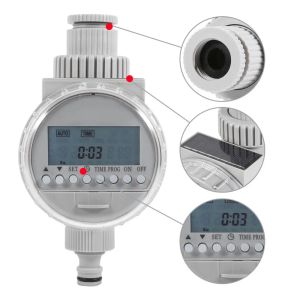 Timers Watering Timer Automatyczne wyświetlacze LCD Elektroniczne kontrolery nawadniania podlewanie ogrodu Timer Home Intelligence Watering