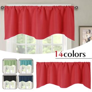 Curtains Cafe Bathroom Short Blackout Curtain Valance Window Treatment Small Panels Kitchen Cabinet Halfcurtain Dustproof Cafe Drape