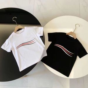 Sommer kurzärmelig T-Shirt Designer für Jungen Mädchen reine Baumwollkleidung Sommerbuchstaben Halbärmelige Kindertops Modekleidung