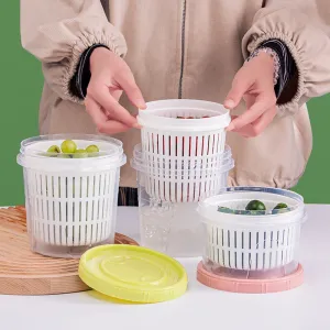 Mülleimer Kühlschrank Aufbewahrungsbox Küche Lebensmittel Gemüse Obst Abflusskorb Aufbewahrungsbehälter Kühlschrank Organizer Aufbewahrungsbox