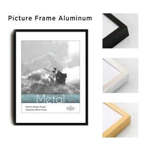 Frame Wall Art Black Golden Silver Aluminum Alloy Frame Oil Painting Print Posters Frames For Pictures Wall Room Decorarion Aesthetic