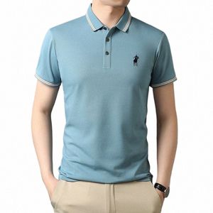 top Grade New Designer Logo Brand Summer Mens Polo Shirts With Short Sleeve Turn Down Collar Casual Tops Fis Men Clothing p5cF#