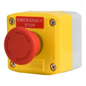 Akıllı Ev Kontrolü SP-A001 Plastik Kırmızı İşaret Acil Durdurma İtme Düğmesi Anahtarı IP65 Su Geçirmez Yalıtım Endüstriyel Elektrik Kutusu