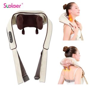 Electric Air Compress Kneading Multifunctional Back Massager 8D Neck and Shoulder Massaging Multiple Parts of The Body 240313