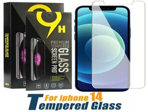 IPhone 14 için 9H Temperli Cam Ekran Koruyucusu 14 13 12 11 PRO Max Samsung A51 A71 A52 A72 03mm Kalınlık Perakende Paketi 4022343