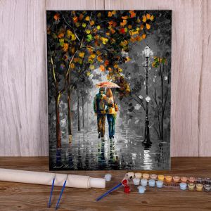 Número Autumn Walk Painting By Numbers Set Acrylic Tints 40*50 Imagem por números Photo Decoração de casa Desenho de pinturas de diamantes 2023 Novo